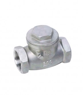 Válvula de retención a clapeta a.inox CF8M/316 PN-16 rosca BSP