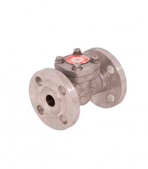 Válvula de retención a pistón forjada a. Inox F-316 bridas ANSI 150/300#