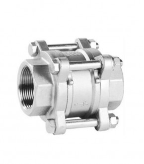 Válvula de retención de disco 3 piezas inox CF8M/316 PN-63 BSP/NPT/SW/BW