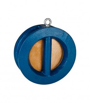 Válvula de retención de doble plato discos bronce ALU.PN16 WAFER PN-16