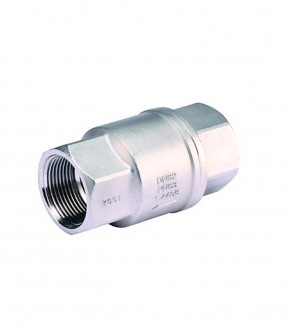 Válvula de retención disco 2 pzas inoxidable conexiones roscadas pn-63